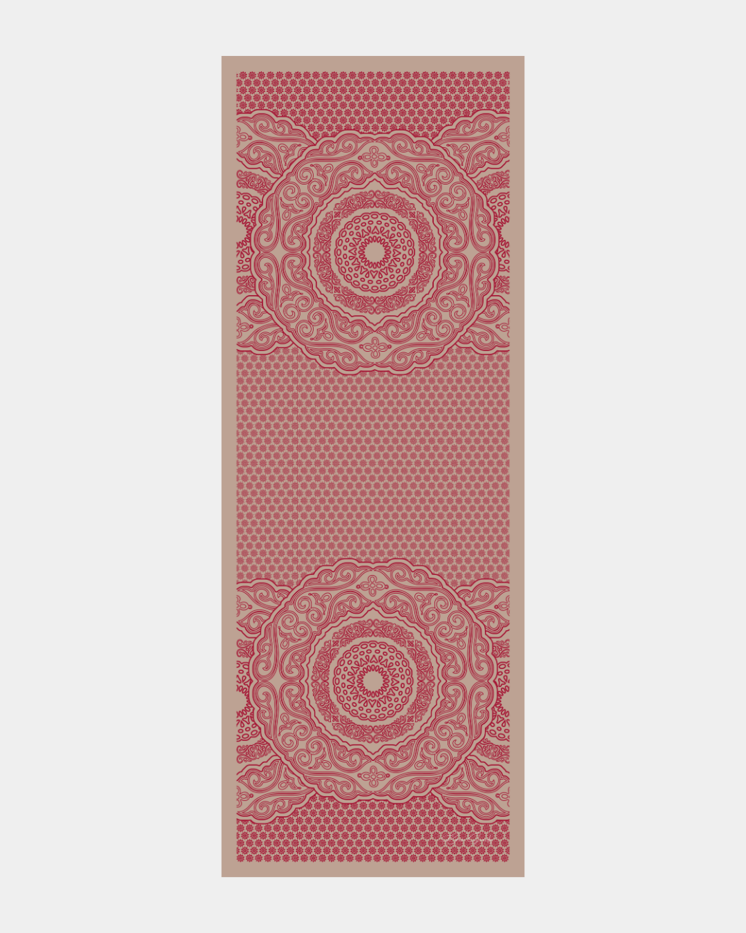 Fildişi & Gülkurusu Halime Ana Desen Işıltılı Şal