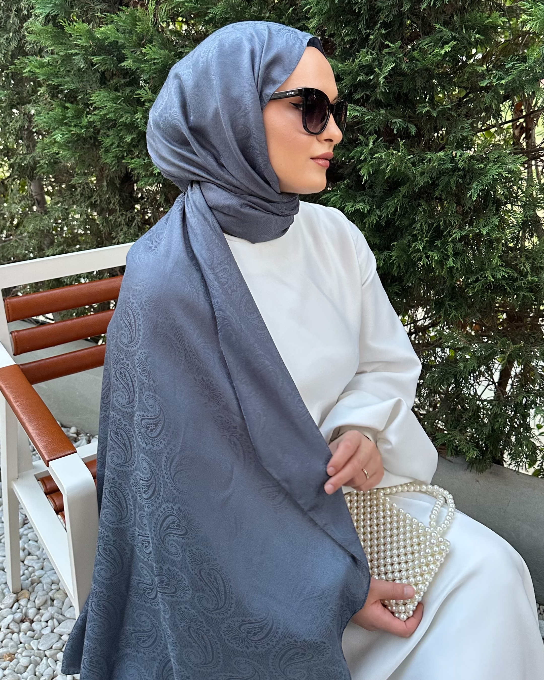 Füme Rumi Desen Jakar Şal