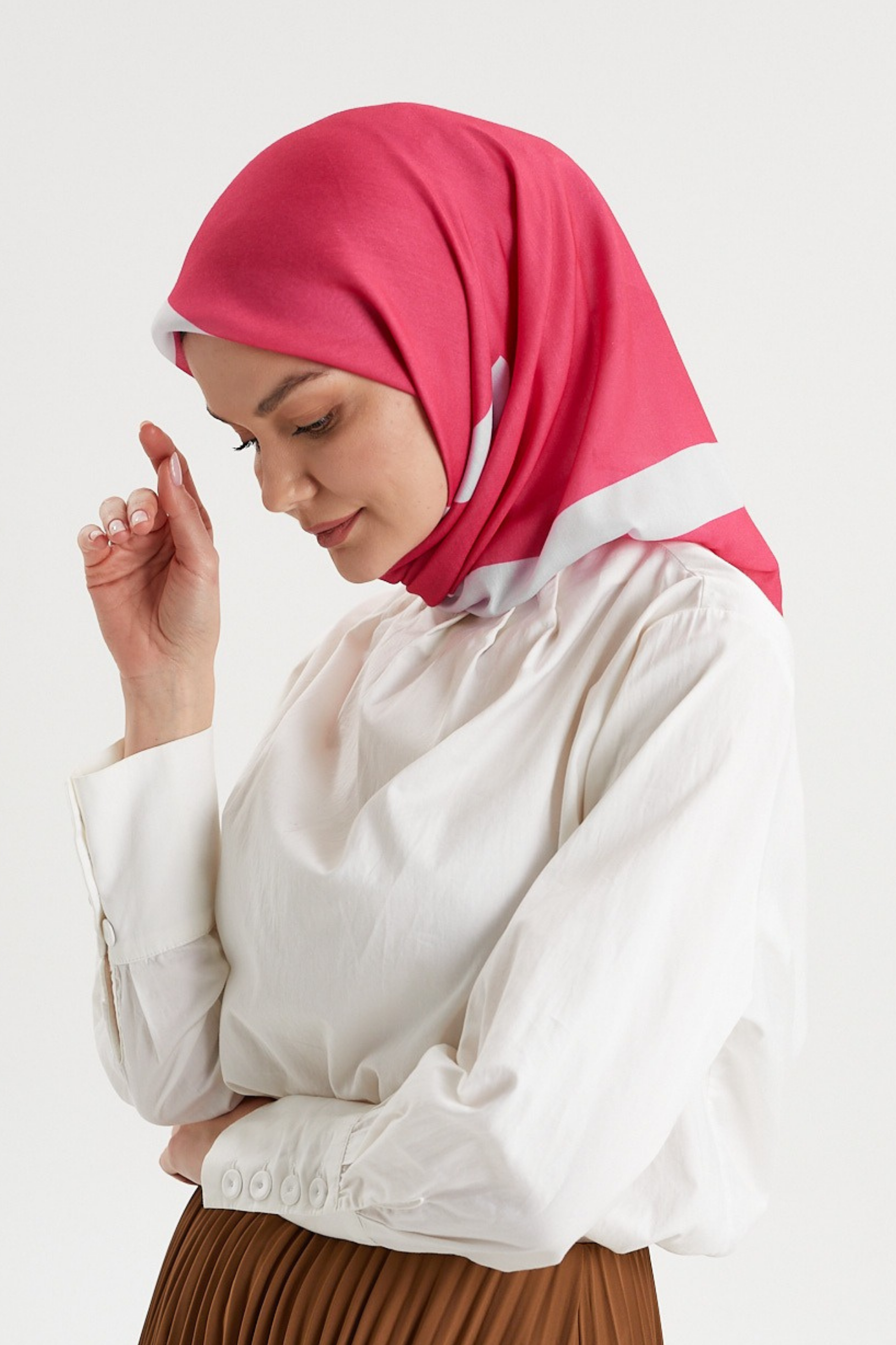 Fuşya - Classic Soft Eşarp