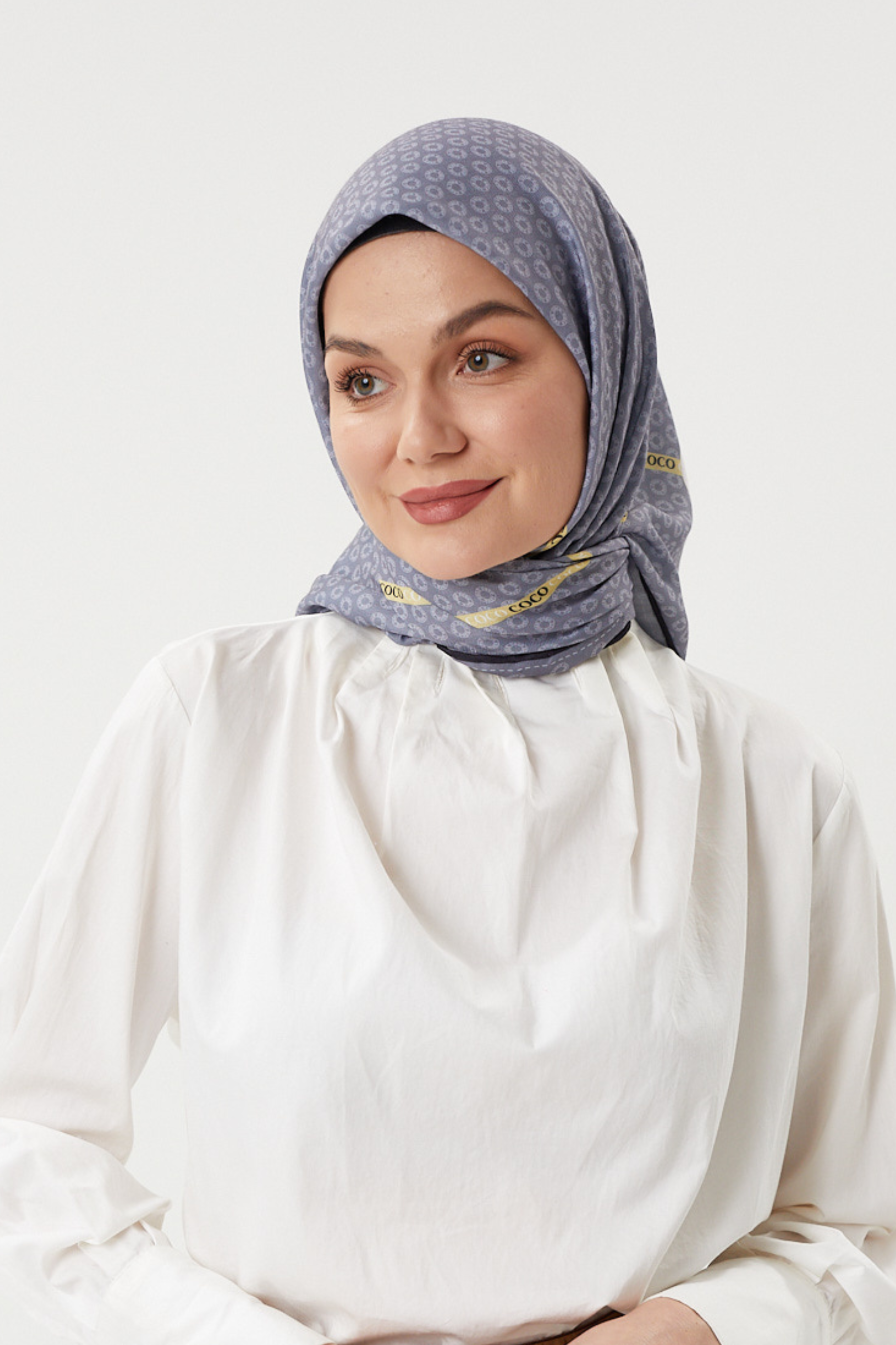 Gri - Morocco Soft Eşarp