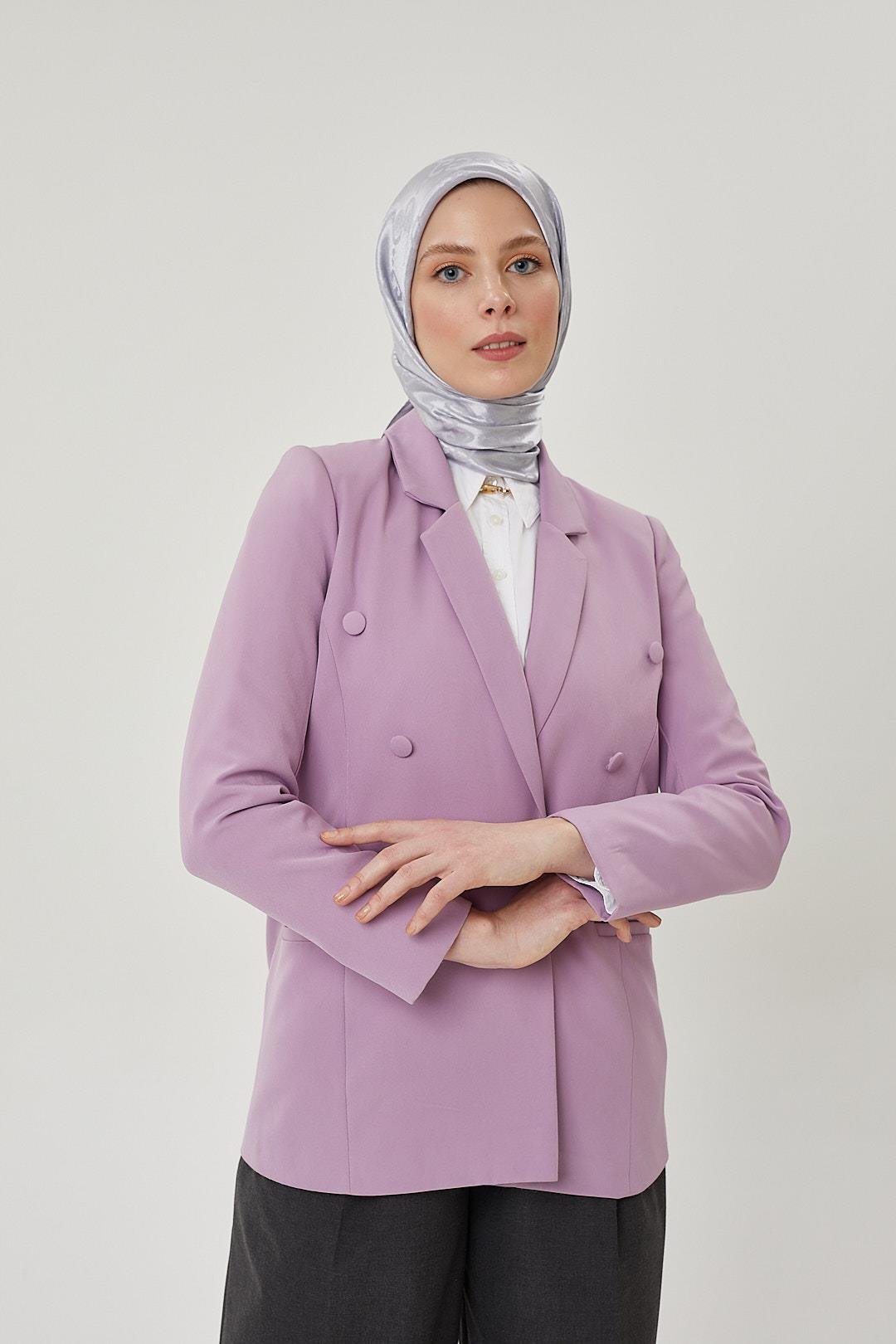 Gümüş G Desen Parlak Eşarp