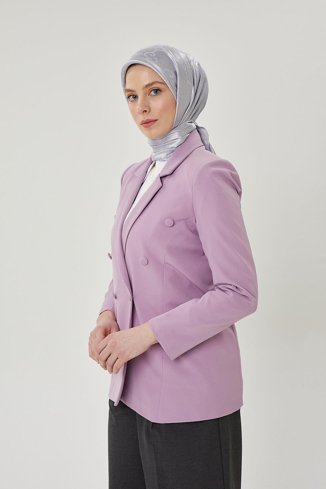 Gümüş G Desen Parlak Eşarp