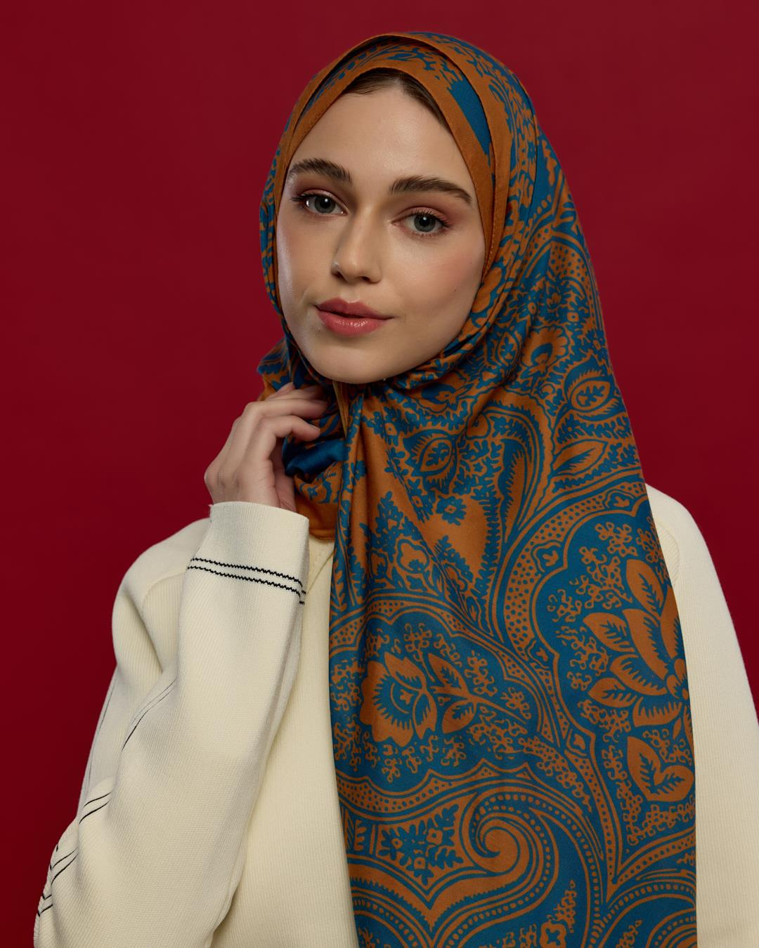 Hardal Zerafeti & Safir Sultani Desen Şal