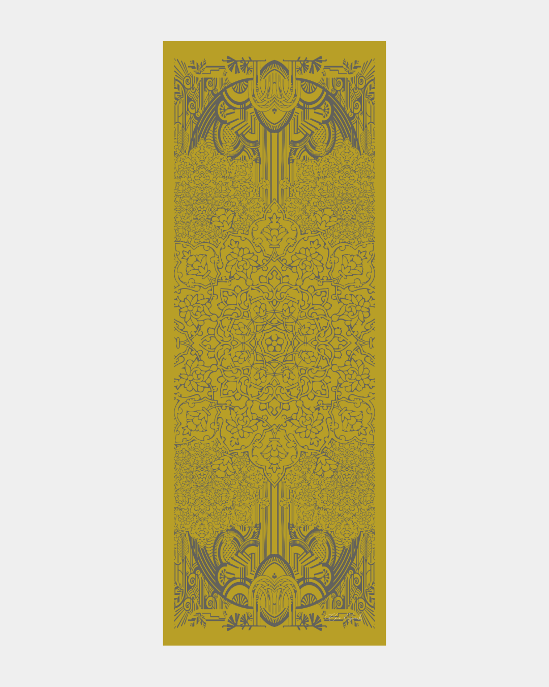 Hasat Sarısı & Kurşun Gri Harem Rüyası Desen Şal