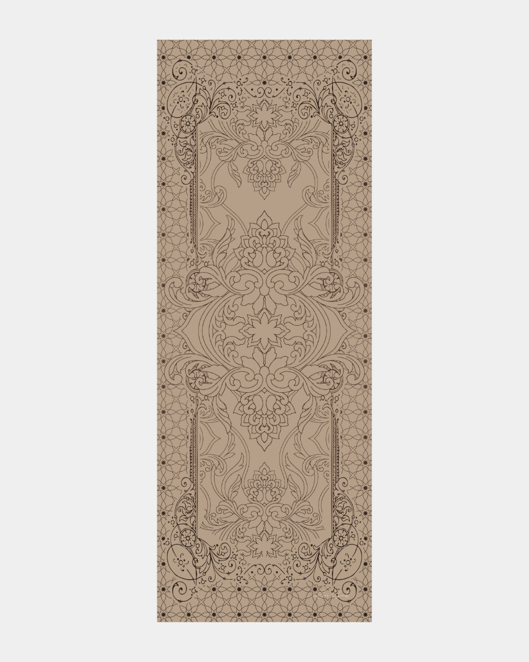 Krem Tarçını & Kakao Efsunlu Desen Şal