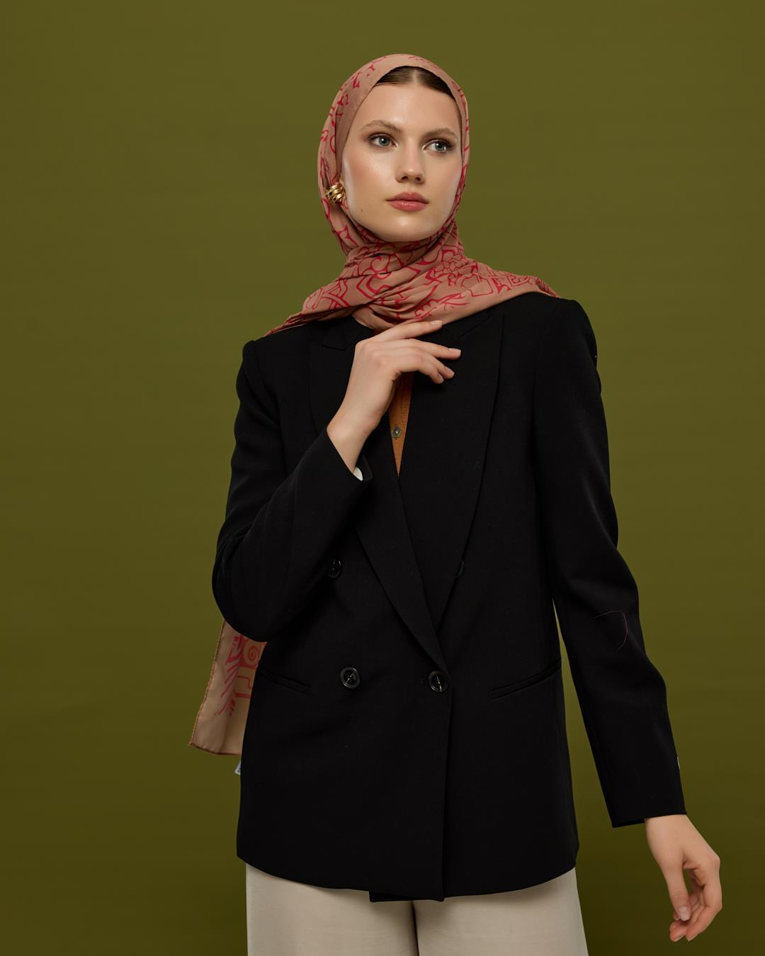 Kum Beji & Nar Çiçeği Harem Rüyası Desen Şal