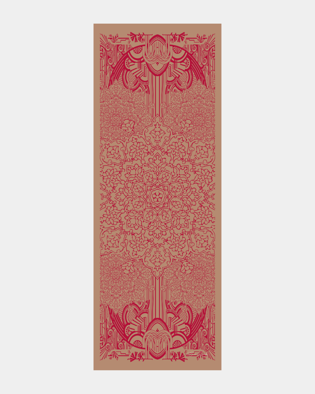 Kum Beji & Nar Çiçeği Harem Rüyası Desen Şal