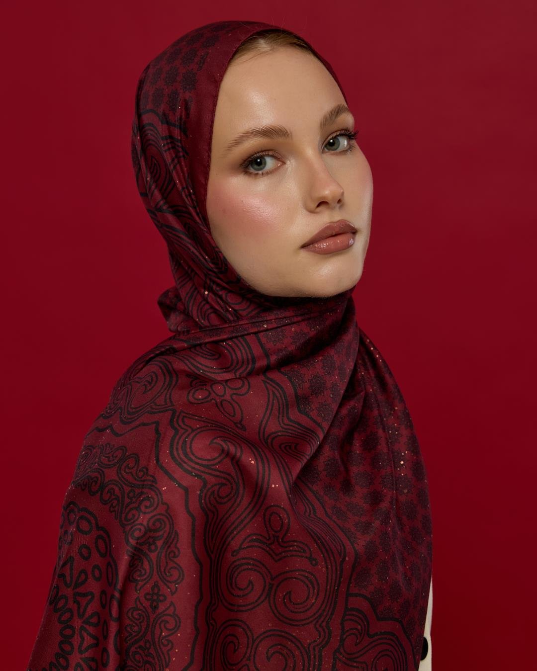 Lav & Nar Bala Hatun Desen Işıltılı Şal