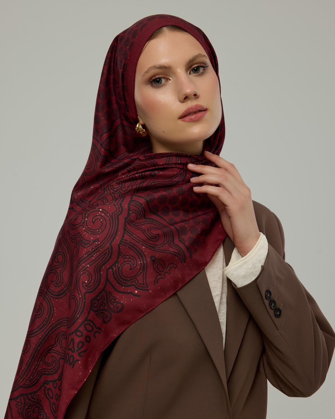 Lav & Nar Bala Hatun Desen Işıltılı Şal