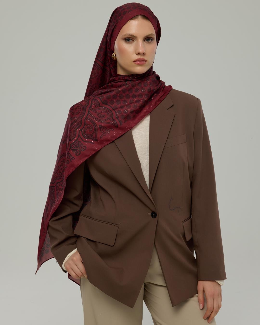 Lav & Nar Bala Hatun Desen Işıltılı Şal