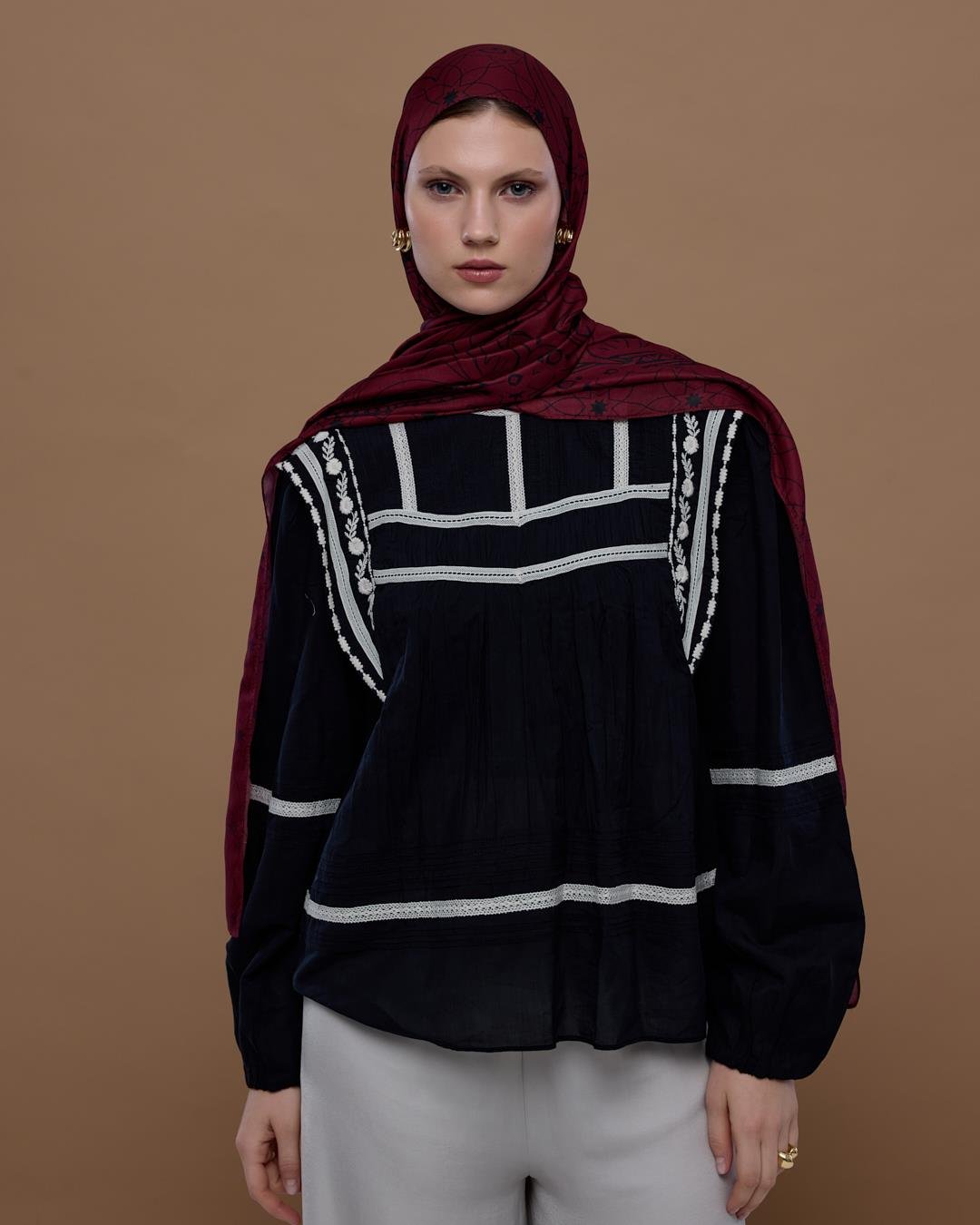 Lav & Nar Efsunlu Desen Şal