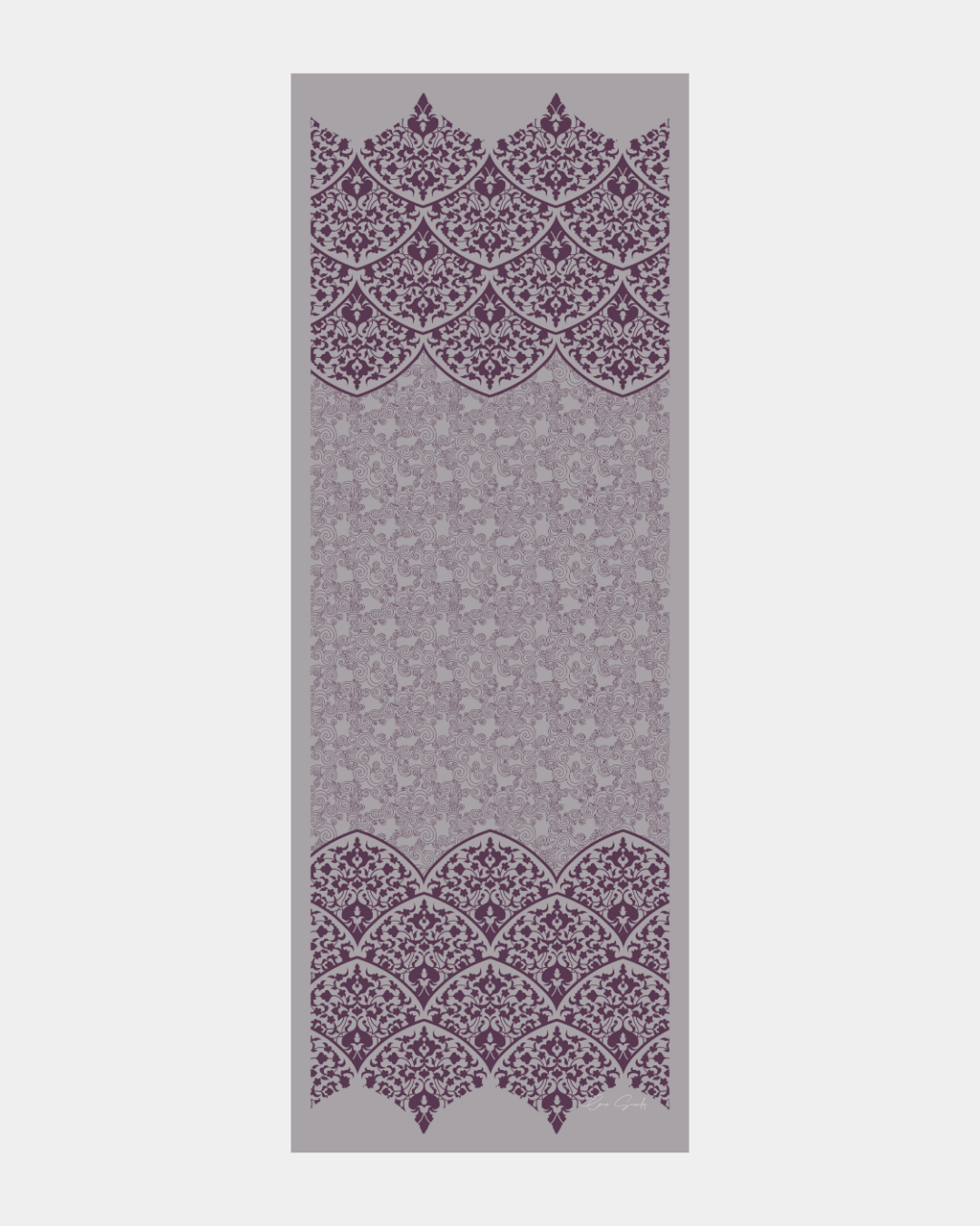 Leylak & Erguvani Saraylı Desen Şal