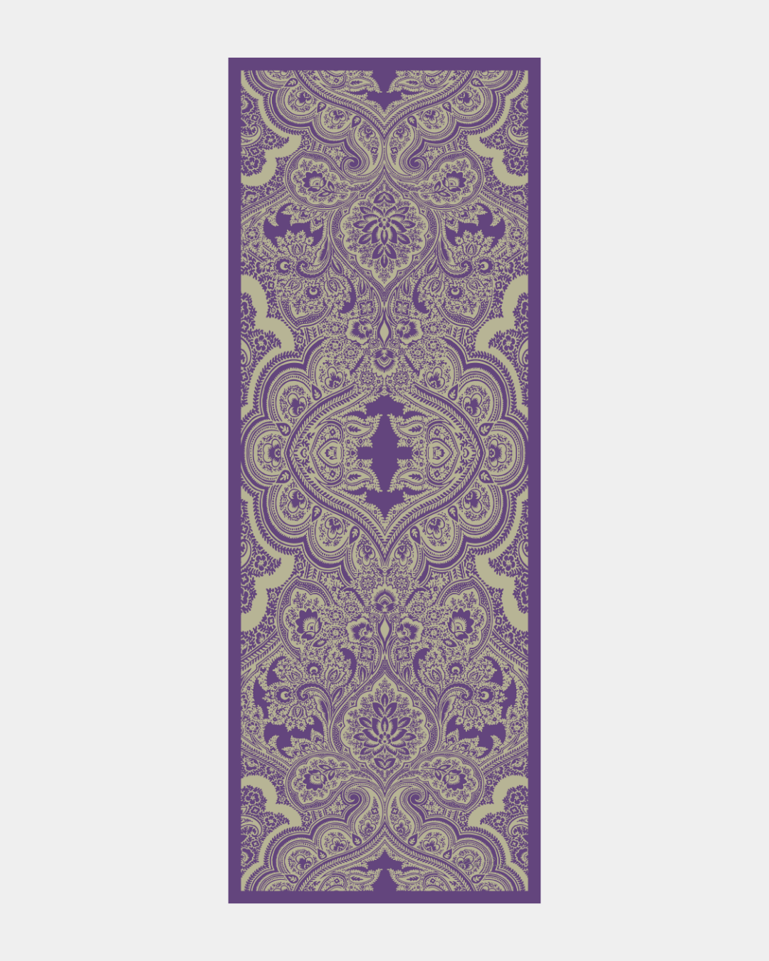 Menekşe & Krem Zencefil Sultani Desen Şal