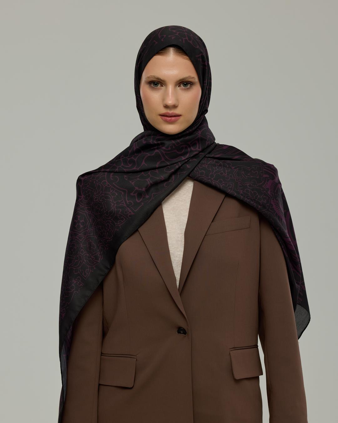 Mürdüm & Gece Harem Rüyası Desen Şal