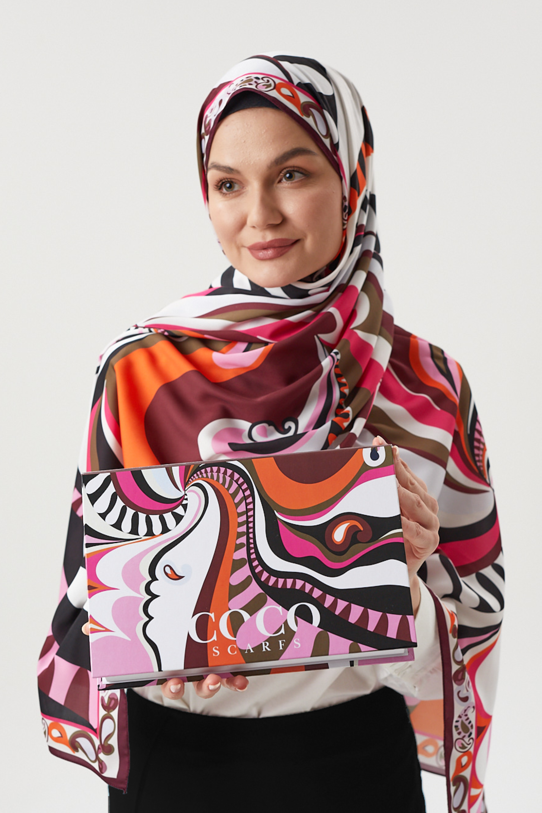 Pastel Pembe Dila Desen İpek Şal