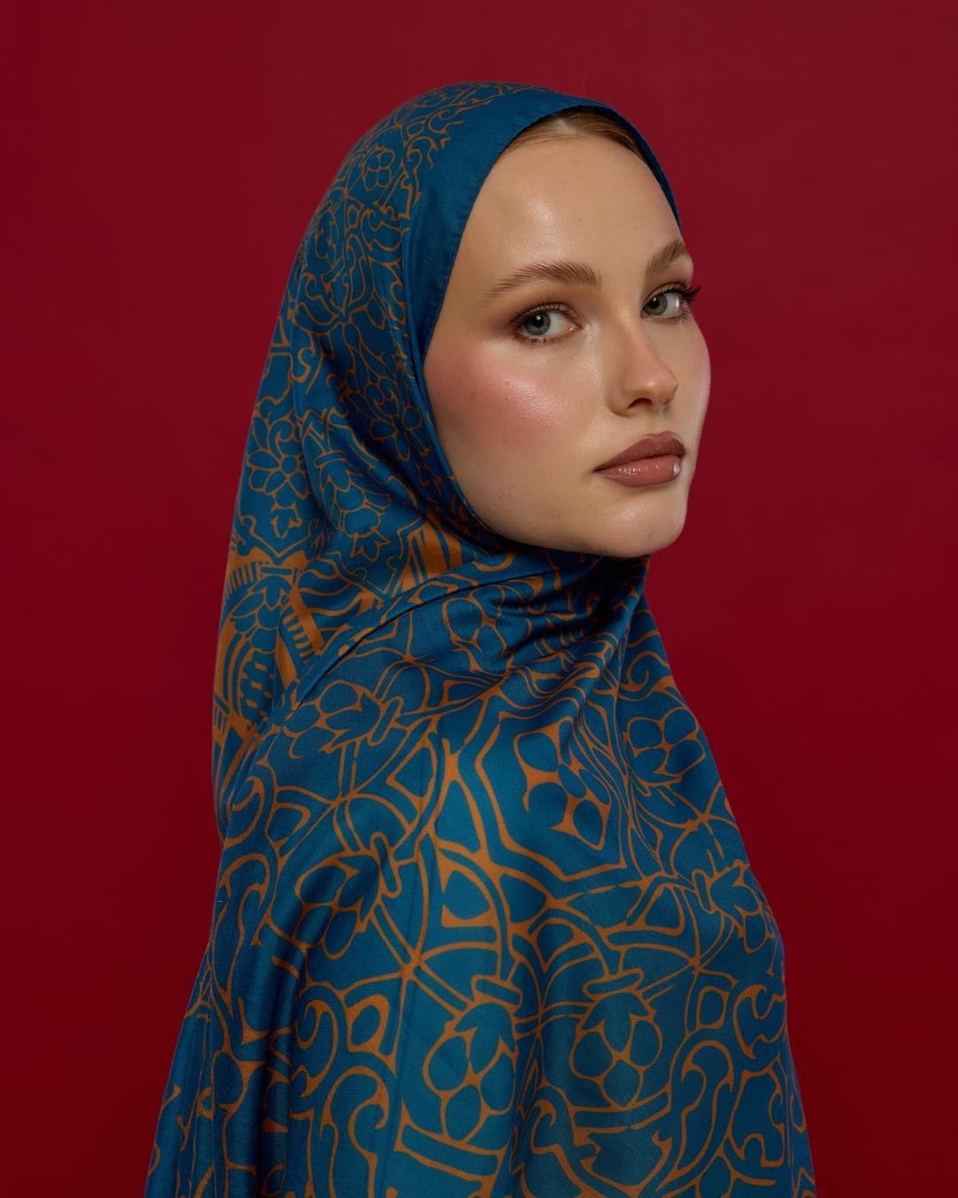 Safir & Hardal Zerafeti Harem Rüyası Desen Şal