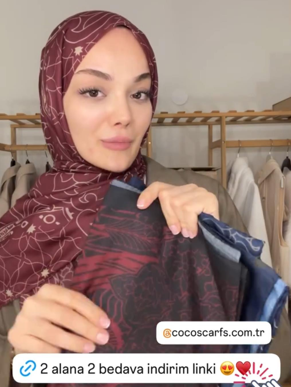 Şule'nin Tarçın Kabuk & İnci Taşı Efsunlu Desen Şal Tercihi