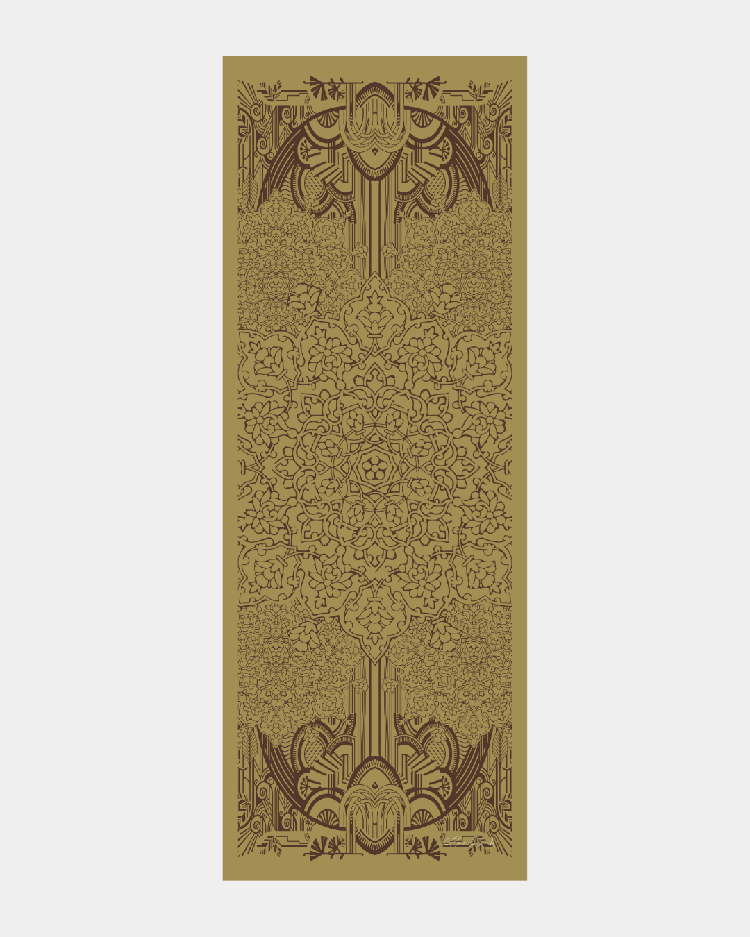 Susam Işıltısı & Kavrulmuş Kahve Harem Rüyası Desen Şal