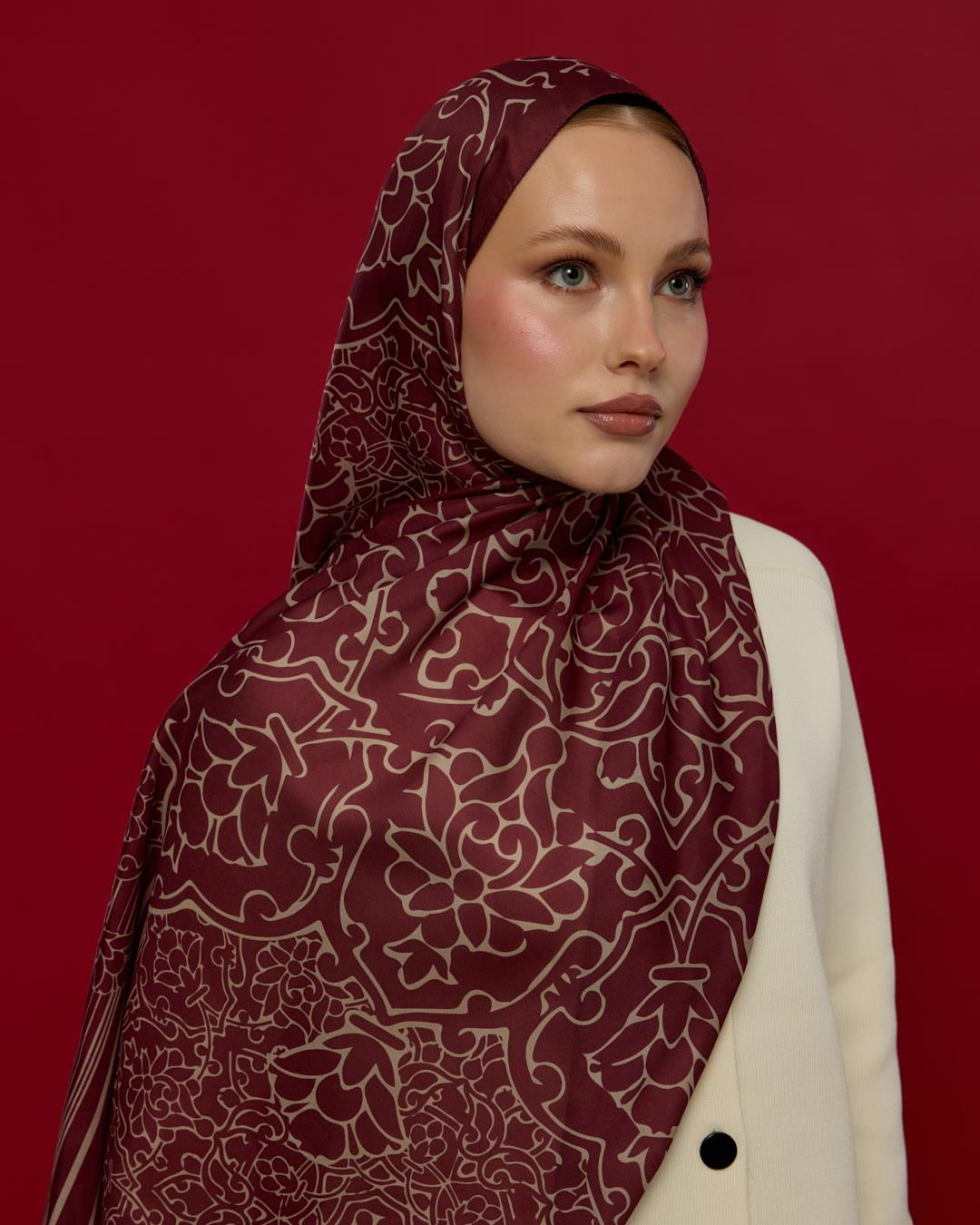 Tarçın Kabuk & İnci Taşı Harem Rüyası Desen Şal