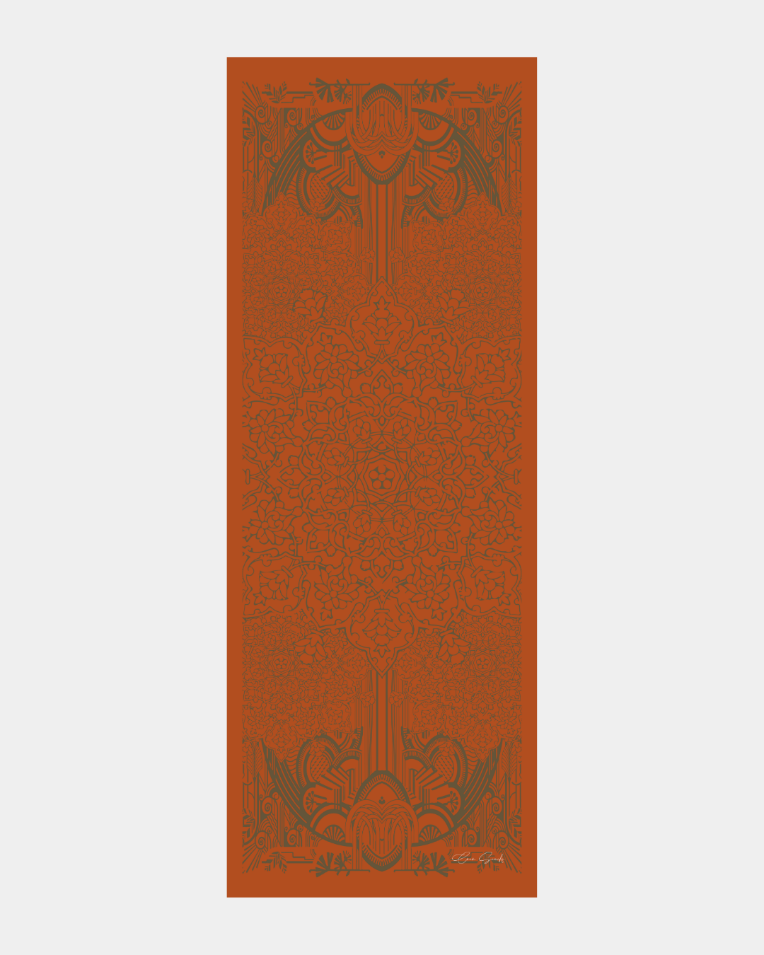 Tarçin & Zeytin Kabuğu Harem Rüyası Desen Şal