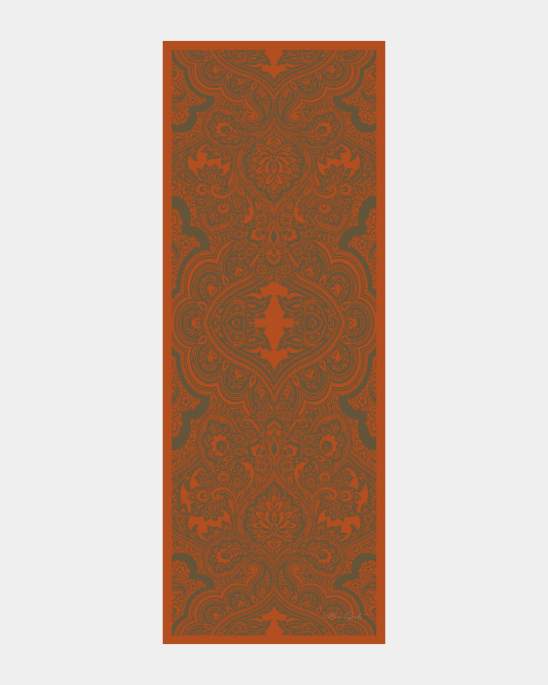 Tarçin & Zeytin Kabuğu Sultani Desen Şal