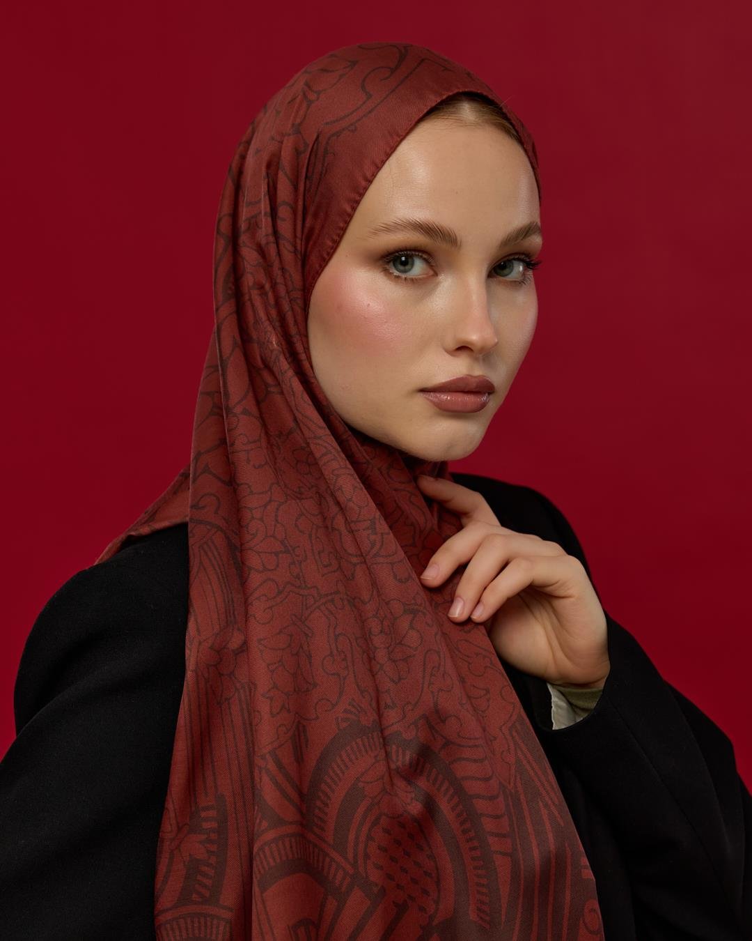 Tuzlu Karamel & Kestane Kabuğu Harem Rüyası Desen Şal