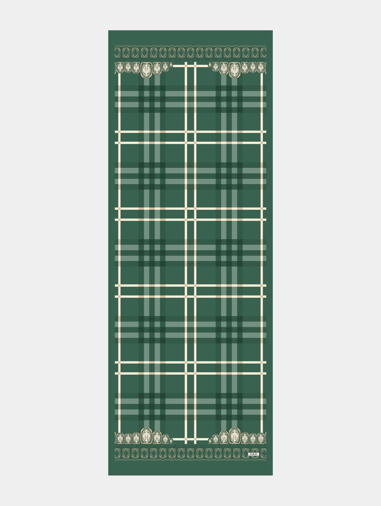 Zümrüt Tartan Desen Modal Şal Tercihi