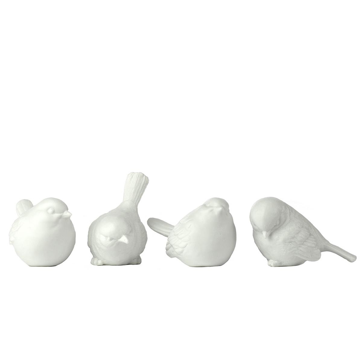 4’lü Serçe Set-Beyaz