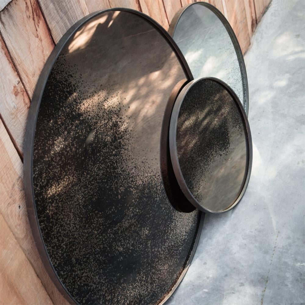 Aged Mirror Medium Clear Ayna-Ahşap İskelet