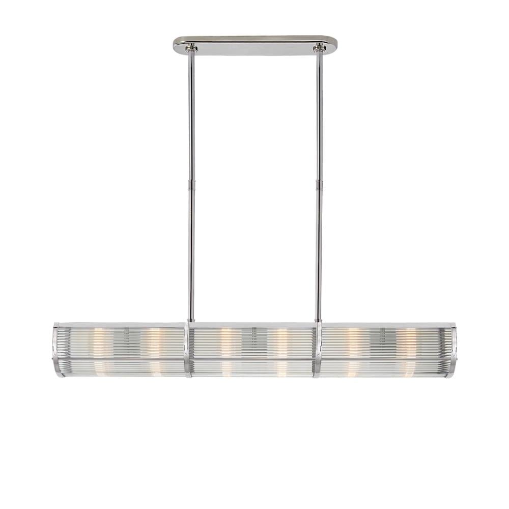 Allen Medium Avize-Polished Nickel and Glass Rods