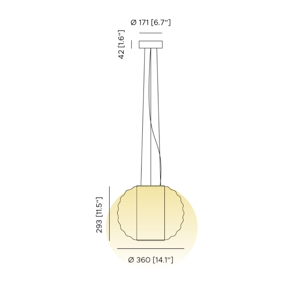 Alma So Nova Aydınlatma-Frame Amber Glass
