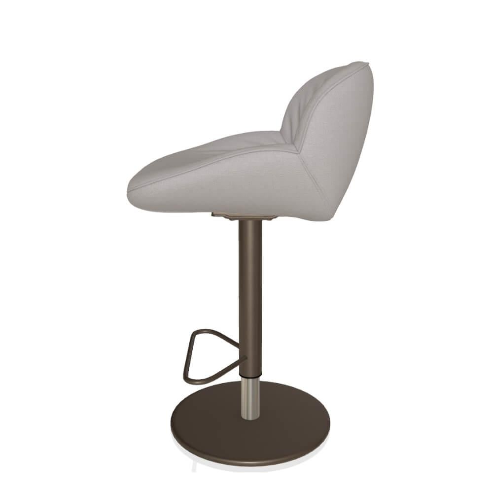 Amelie Bar Sandalyesi - Frame Lacquered Dark Brass (M028) - Ice (TEGO020)