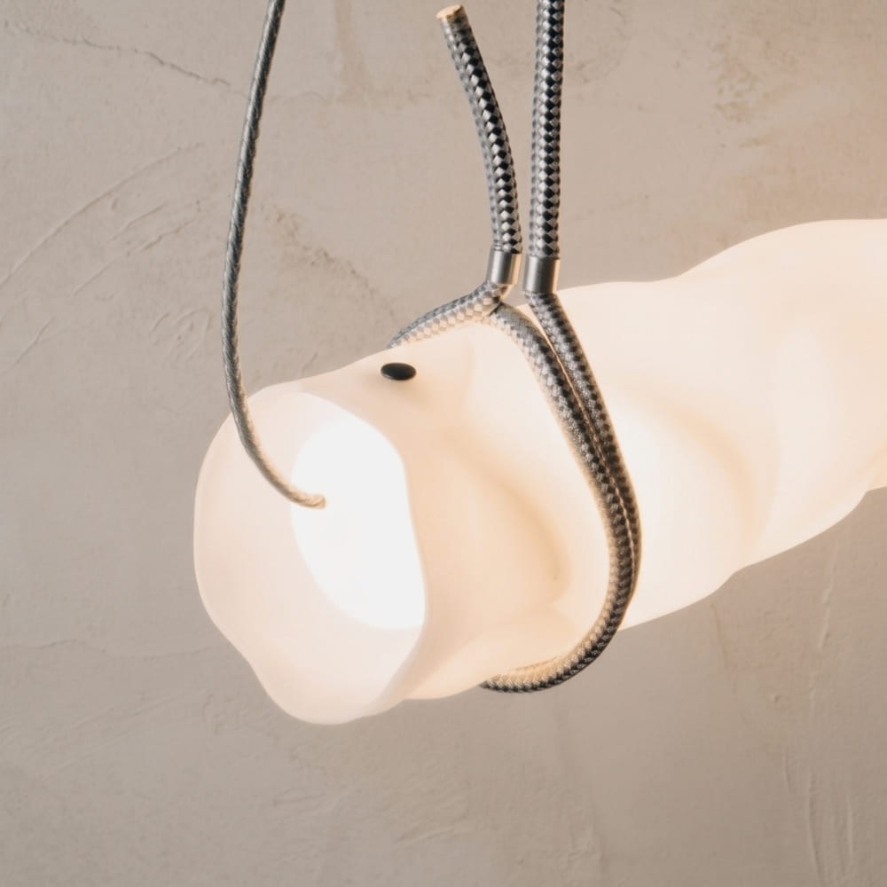 Baggy Avize - Fabric Rope White Grey