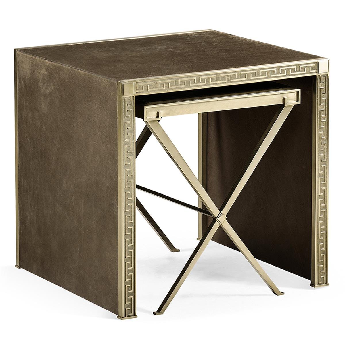 Jonathan Charles Barcelona Champagne Nesting Side Tables