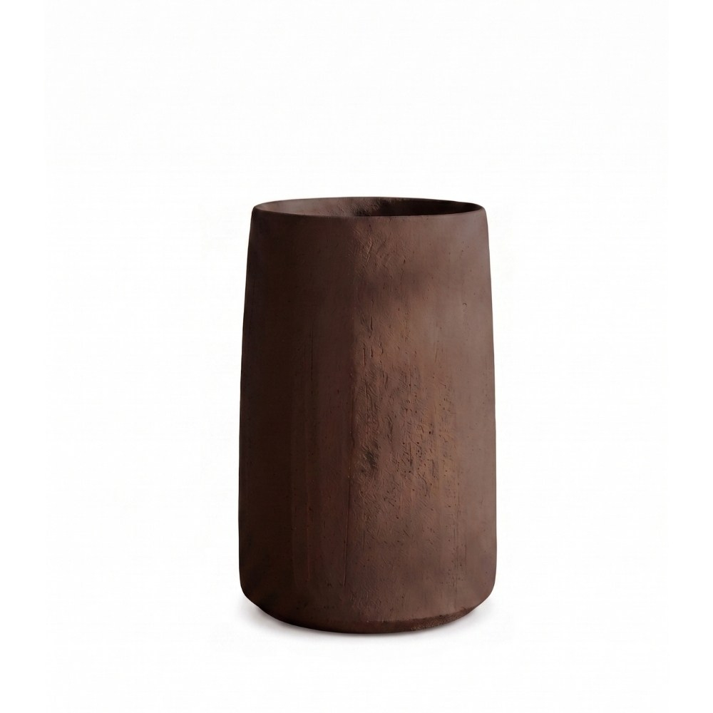 Bastia Vase Saksı (32)-Burgundy