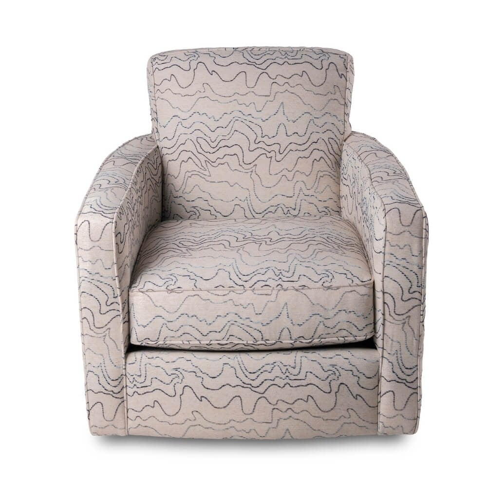 Bexley Swivel Accent Koltuk Topographic/Seaside