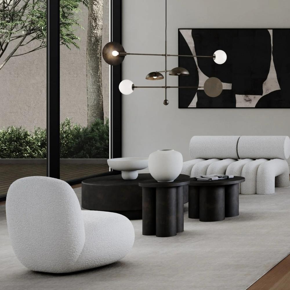 Big Foot Sehpa - Tall - Coffee