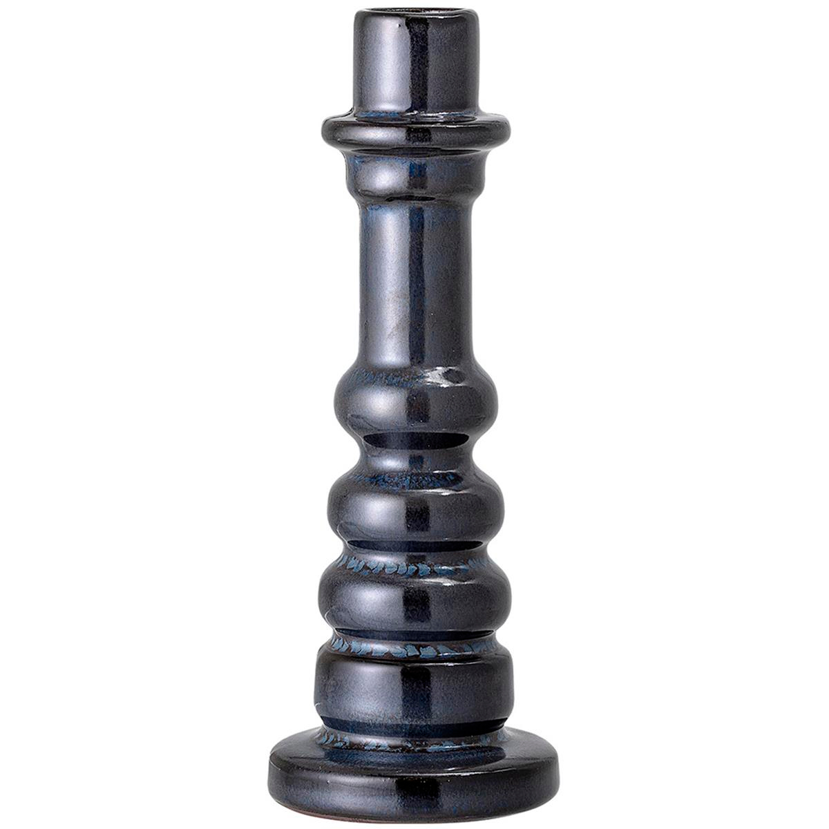 Bloomingville Ceramic Medium Blue Candlestick