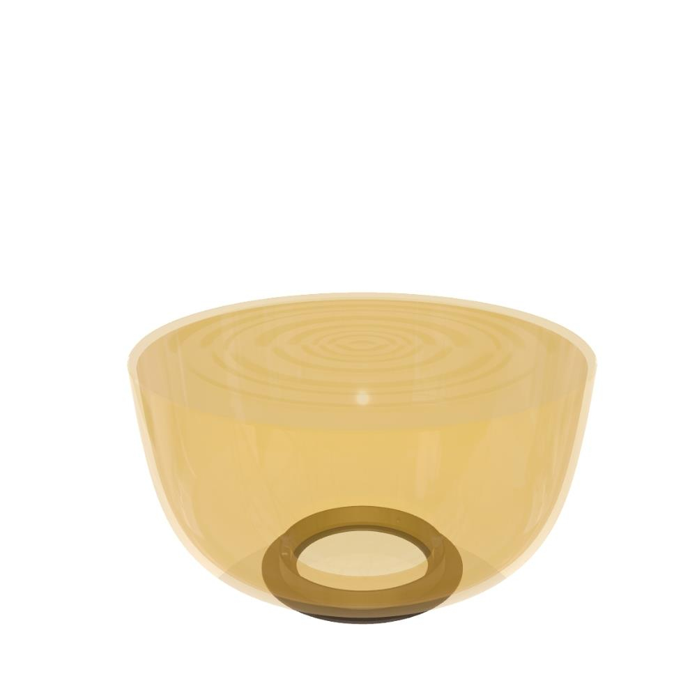 H2O Orta Sehpa (58)-Frame Lacquered Dark Brass (M028)-Ambra (V006)