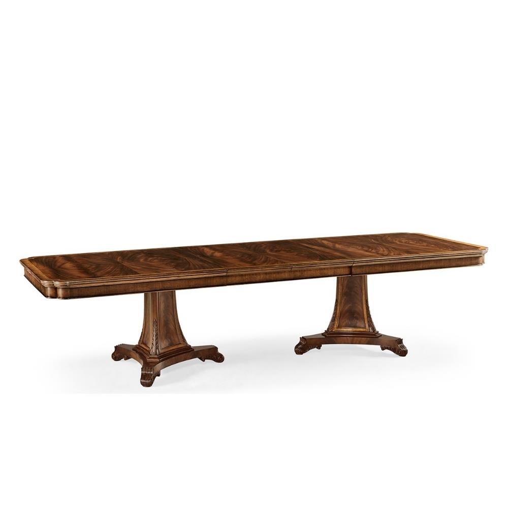 Buckingham Yemek Masası (232)- Tek Açılır -  Classic Regency style - Finish-Mah-02-1 (Medium Antique Mahogany)