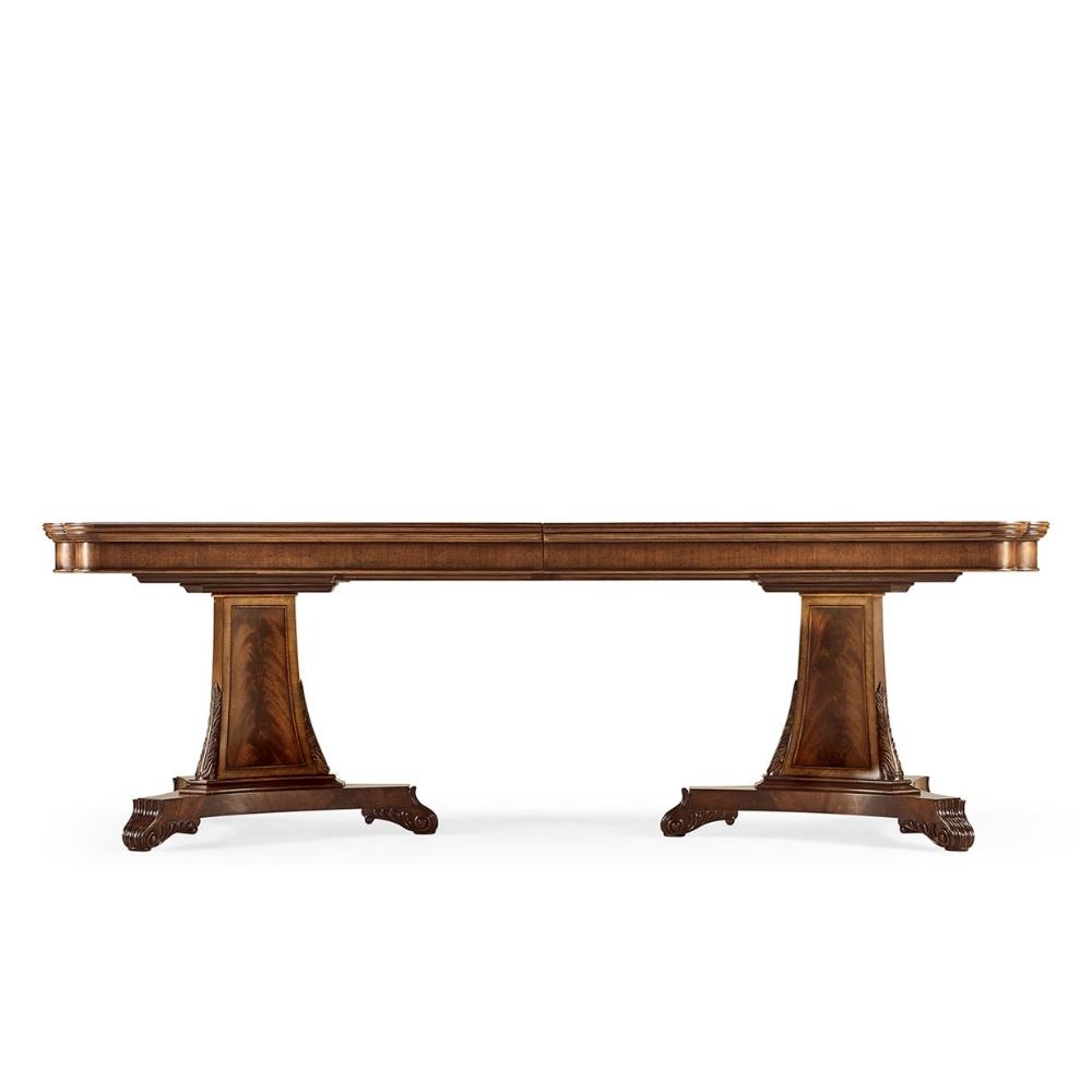 Buckingham Yemek Masası (232)- Tek Açılır -  Classic Regency style - Finish-Mah-02-1 (Medium Antique Mahogany)