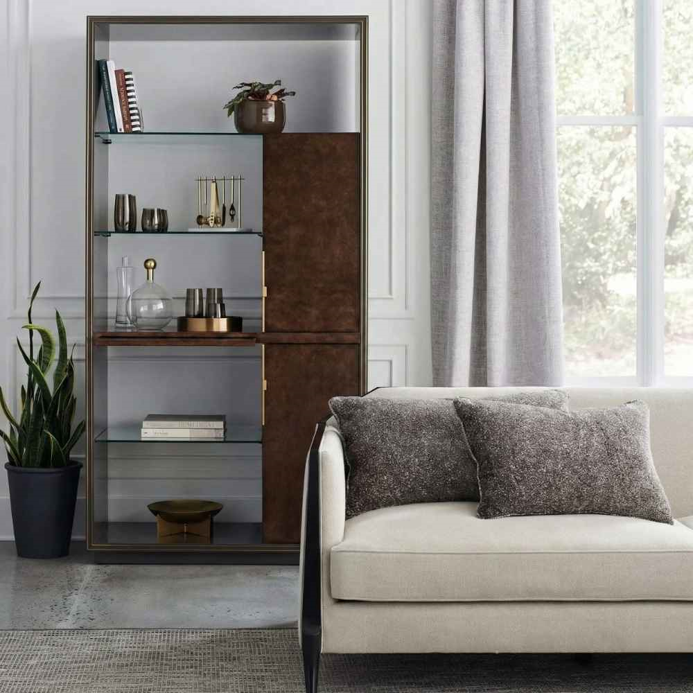 Caracole Classic Double Booked Brown Vitrin