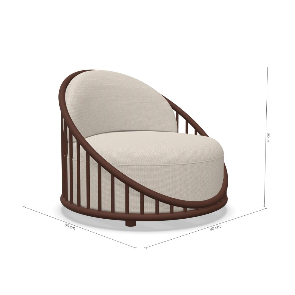 Cask Tekli (C0390A) - Frame Oxide (108) - Fabric Tatami 02 (G22)