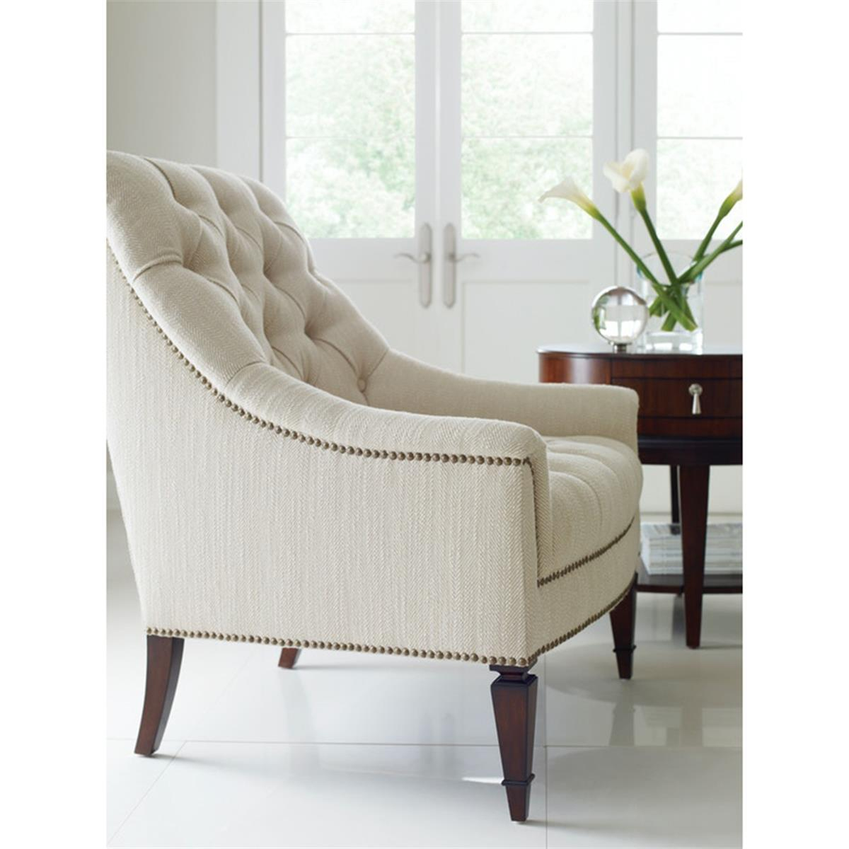 Classic Elegance Tufted Tekli Koltuk-Finish Chestnut