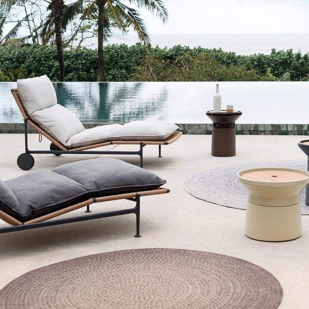 Coso Yan Sehpa (48)-Tabla Teak-Ayak Cam (Sand)