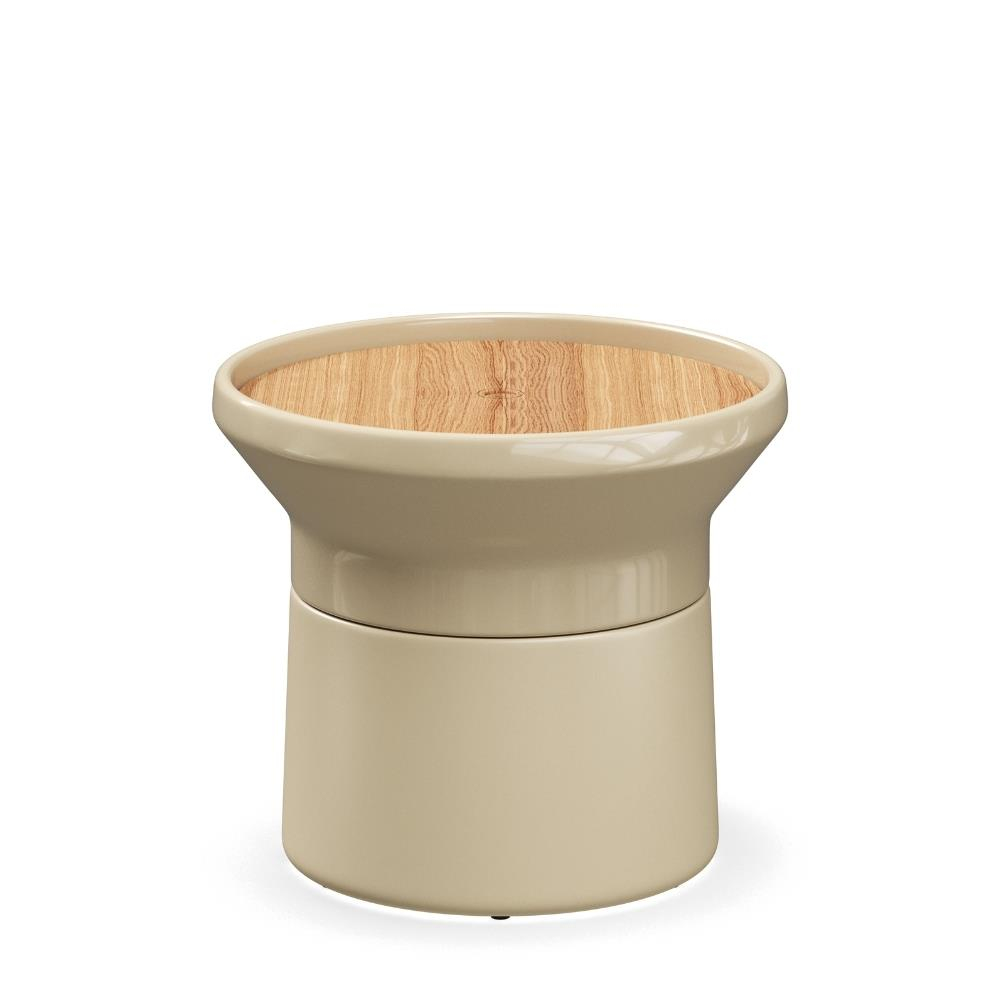 Coso Yan Sehpa (48)-Tabla Teak-Ayak Cam (Sand)