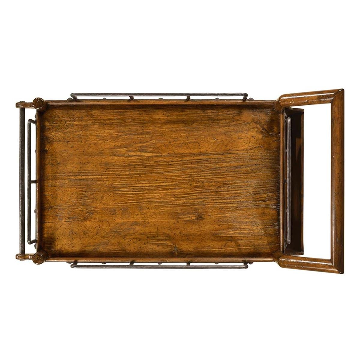 Country Collection Servis Arabası - Finish-Wal-16 (Country Farmhouse Walnut)