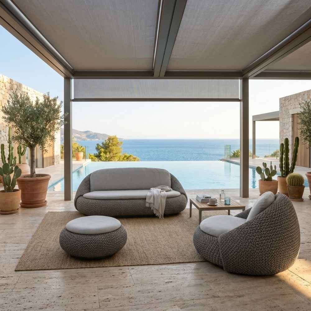 Dedon Atolo Pine Silver Koltuk