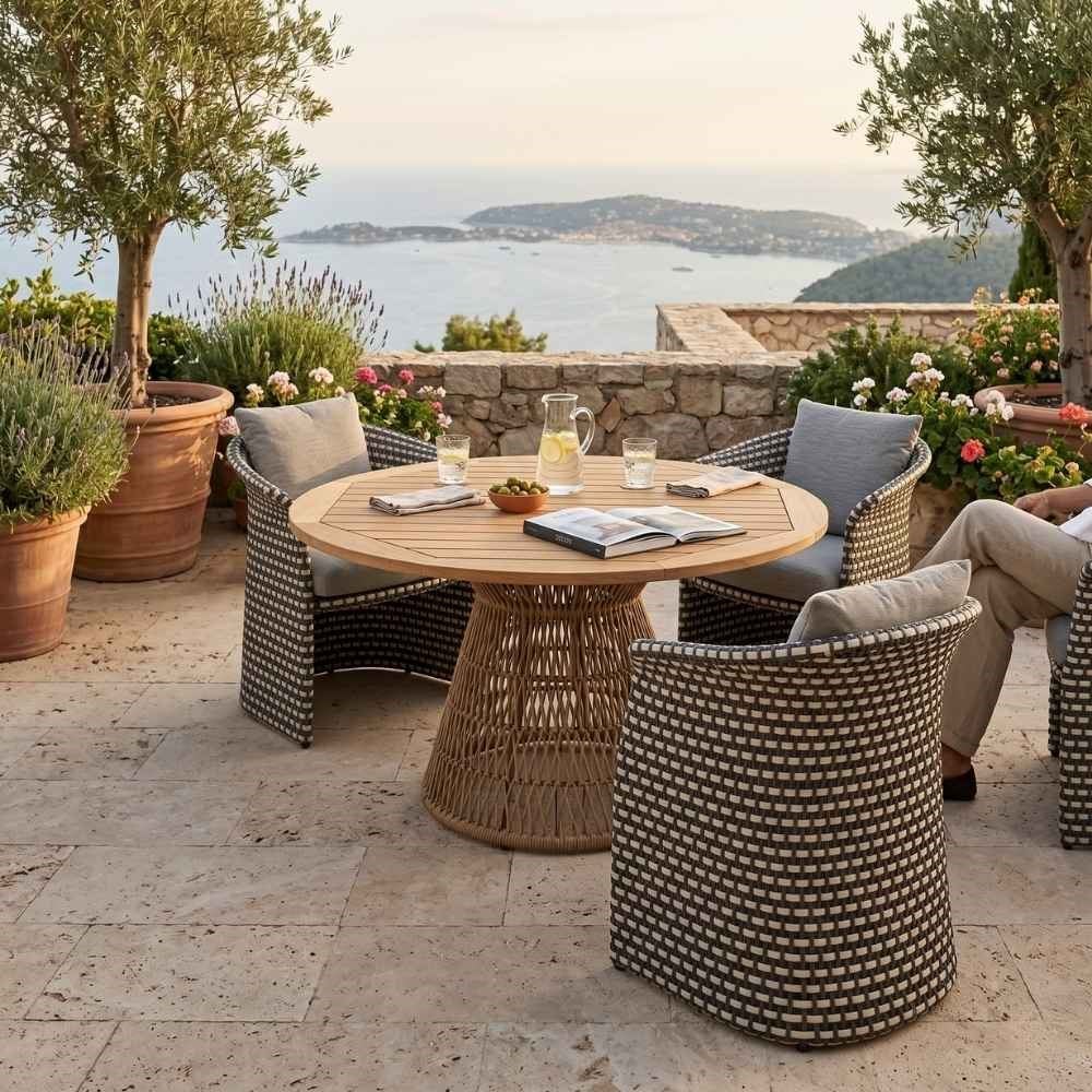 Dedon Fllair Mahogany Bahçe Sandalyesi