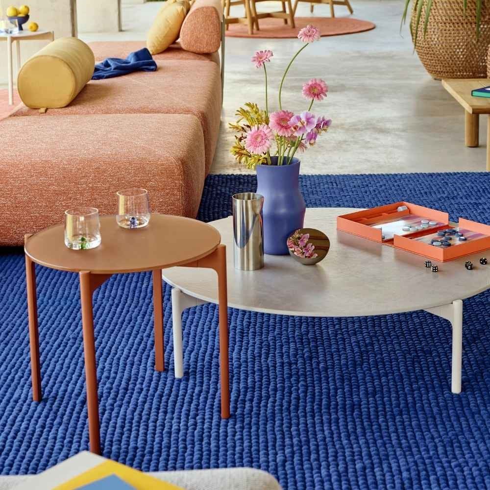 Dedon Izon Terracotta Yuvarlak Yan Bahçe Sehpası